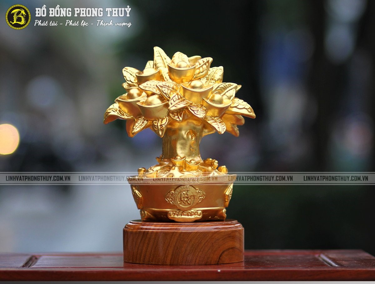 cây tiền phong thủy bằng đồng